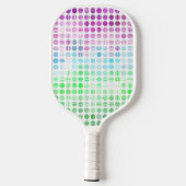 Groovy Eclectische Boho Abstracte Toric Pride Vlag Pickleball Paddle (Achterkant)