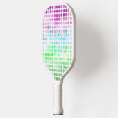 Groovy Eclectische Boho Abstracte Toric Pride Vlag Pickleball Paddle (Links)