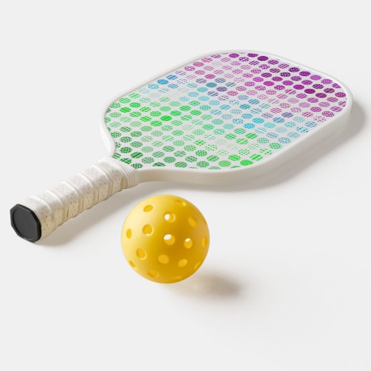 Groovy Eclectische Boho Abstracte Toric Pride Vlag Pickleball Paddle (Laag 2)