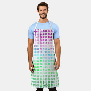 Groovy Eclectische Boho Abstracte Toric Pride Vlag Schort