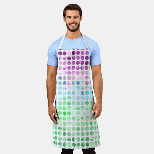 Groovy Eclectische Boho Abstracte Toric Pride Vlag Schort (Gedragen)