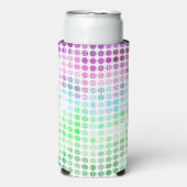 Groovy Eclectische Boho Abstracte Toric Pride Vlag Seltzer Blikjeskoeler (Seltzer Voorkant)
