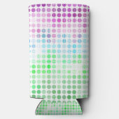 Groovy Eclectische Boho Abstracte Toric Pride Vlag Seltzer Blikjeskoeler (Achterkant)