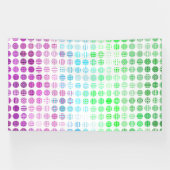Groovy Eclectische Boho Abstracte Toric Pride Vlag Spandoek (Horizontaal)