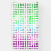 Groovy Eclectische Boho Abstracte Toric Pride Vlag Spandoek (Verticaal)