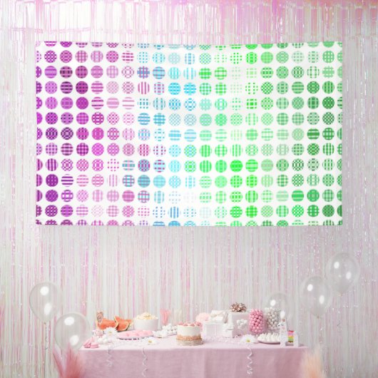 Groovy Eclectische Boho Abstracte Toric Pride Vlag Spandoek (Feest)