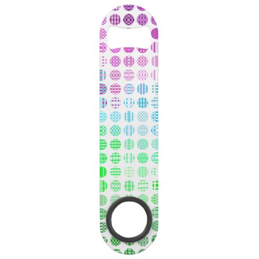 Groovy Eclectische Boho Abstracte Toric Pride Vlag Speed Flessenopener (Voorkant)