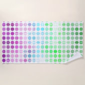 Groovy Eclectische Boho Abstracte Toric Pride Vlag Strandlaken (Voorkant)