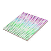 Groovy Eclectische Boho Abstracte Toric Pride Vlag Tegeltje (Zijkant)
