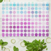 Groovy Eclectische Boho Abstracte Toric Pride Vlag Theedoek (Gevouwen)