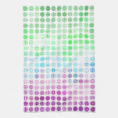 Groovy Eclectische Boho Abstracte Toric Pride Vlag Theedoek (Verticaal)