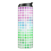 Groovy Eclectische Boho Abstracte Toric Pride Vlag Thermosbeker (Gedraaid links)