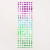 Groovy Eclectische Boho Abstracte Toric Pride Vlag Yogamat (Achterkant)
