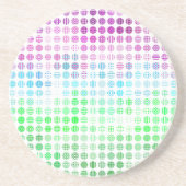 Groovy Eclectische Boho Abstracte Toric Pride Vlag Zandsteen Onderzetter (Voorkant)