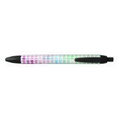 Groovy Eclectische Boho Abstracte Toric Pride Vlag Zwarte Inkt Pen (Achterkant)