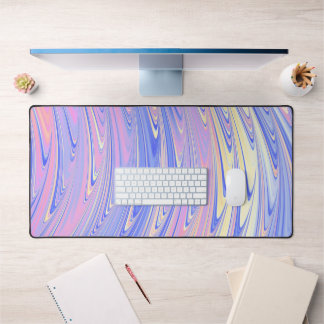 Groovy Eclectische Quarige Golvende Pastel Abstrac Bureaumat