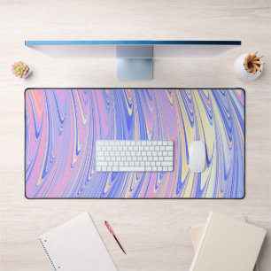 Groovy Eclectische Quarige Golvende Pastel Abstrac Bureaumat