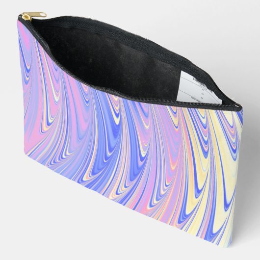 Groovy Eclectische Quarige Golvende Pastel Abstrac Etui (Open)