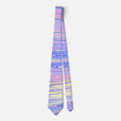 Groovy Eclectische Quarige Golvende Pastel Abstrac Stropdas (Voorkant)