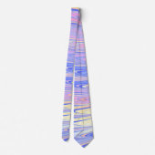Groovy Eclectische Quarige Golvende Pastel Abstrac Stropdas (Achterkant)