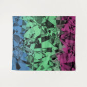 Groovy Eclectische Retro Trippy Polyseksueel Pride Wandkleed (Voorkant (horizontaal))