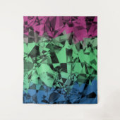 Groovy Eclectische Retro Trippy Polyseksueel Pride Wandkleed (Voorkant)