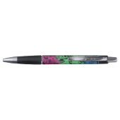 Groovy Eclectische Retro Trippy Polyseksuele Pride Pen (Achterkant)