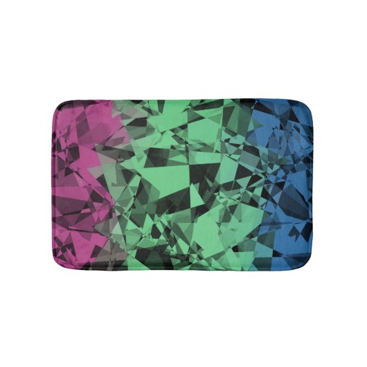 Groovy Eclectische Retro Trippy Polysexual Pride V Badmat (Voorkant)