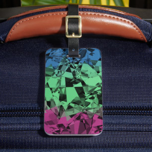 Groovy Eclectische Retro Trippy Polysexual Pride V Bagagelabel