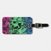 Groovy Eclectische Retro Trippy Polysexual Pride V Bagagelabel (Voorkant horizontaal)