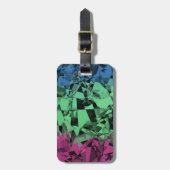 Groovy Eclectische Retro Trippy Polysexual Pride V Bagagelabel (Voorkant verticaal)