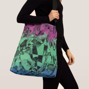 Groovy Eclectische Retro Trippy Polysexual Pride V Crossbody Tas