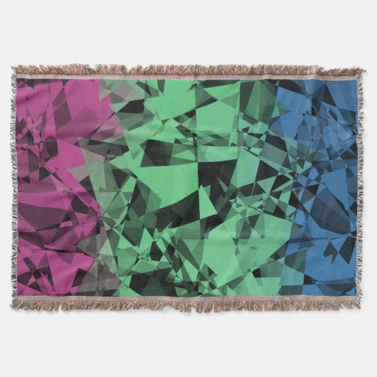 Groovy Eclectische Retro Trippy Polysexual Pride V Deken (Voorkant)