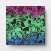 Groovy Eclectische Retro Trippy Polysexual Pride V Fotoplaat (Voorkant)