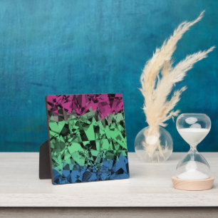 Groovy Eclectische Retro Trippy Polysexual Pride V Fotoplaat