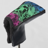 Groovy Eclectische Retro Trippy Polysexual Pride V Golfheadcover (3/4 voorkant)