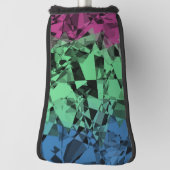 Groovy Eclectische Retro Trippy Polysexual Pride V Golfheadcover (Draai 90)