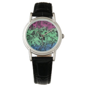 Groovy Eclectische Retro Trippy Polysexual Pride V Horloge