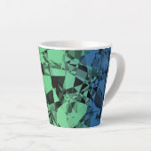 Groovy Eclectische Retro Trippy Polysexual Pride V Latte Mok (Rechterhoek)