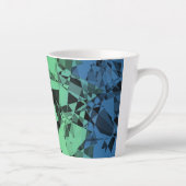 Groovy Eclectische Retro Trippy Polysexual Pride V Latte Mok (Rechts)