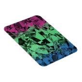 Groovy Eclectische Retro Trippy Polysexual Pride V Magneet (Rechterzijde)