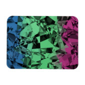 Groovy Eclectische Retro Trippy Polysexual Pride V Magneet (Horizontaal)