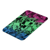 Groovy Eclectische Retro Trippy Polysexual Pride V Magneet (Linkerzijde)