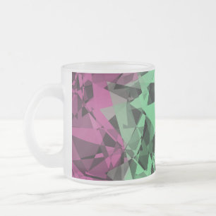 Groovy Eclectische Retro Trippy Polysexual Pride V Matglas Koffiemok