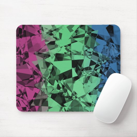 Groovy Eclectische Retro Trippy Polysexual Pride V Muismat (Met muis)