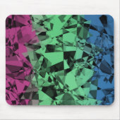 Groovy Eclectische Retro Trippy Polysexual Pride V Muismat (Voorkant)