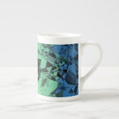 Groovy Eclectische Retro Trippy Polysexual Pride V Porselein Kop (Rechts)