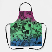 Groovy Eclectische Retro Trippy Polysexual Pride V Schort (Voorkant)
