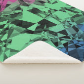 Groovy Eclectische Retro Trippy Polysexual Pride V Sherpa Deken (3/4)