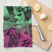 Groovy Eclectische Retro Trippy Polysexual Pride V Theedoek (Quarter Fold)